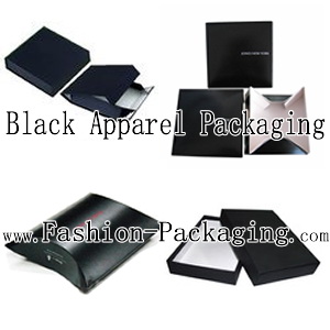 Black Apparel Boxes