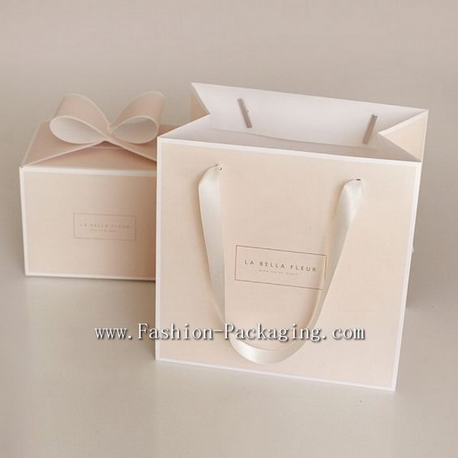 Paper Bag with hot stamped brand logo