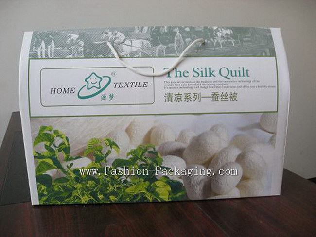 Luxury Silk Quilt Storage Box with rope