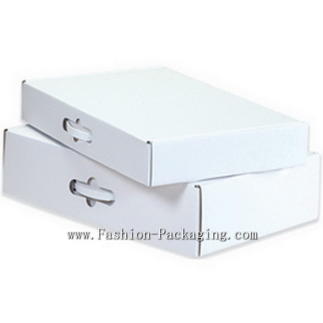 White Apparel Carrying Box with plastic handle