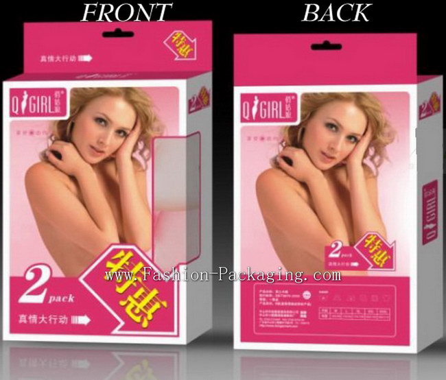 lingerie packaging box (front and back design)