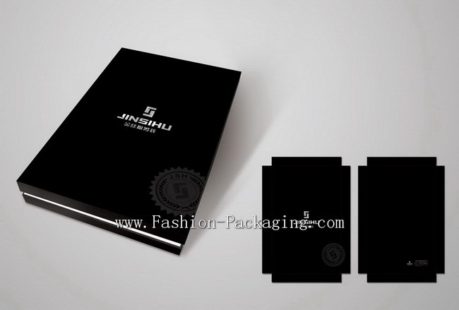 Classic Lamination Black Clothing Box Design