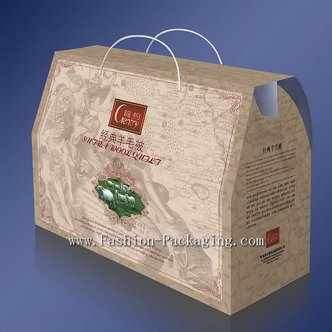 2013 Fashionable Corrugated carton box for quilt/blanket/bedspreads packaging