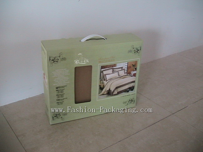 Classic Fashion Quilt Packaging Box with Window