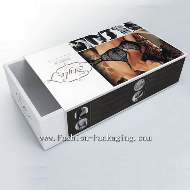 Luxury Draw Style Lingerie Box for Bra Packaging