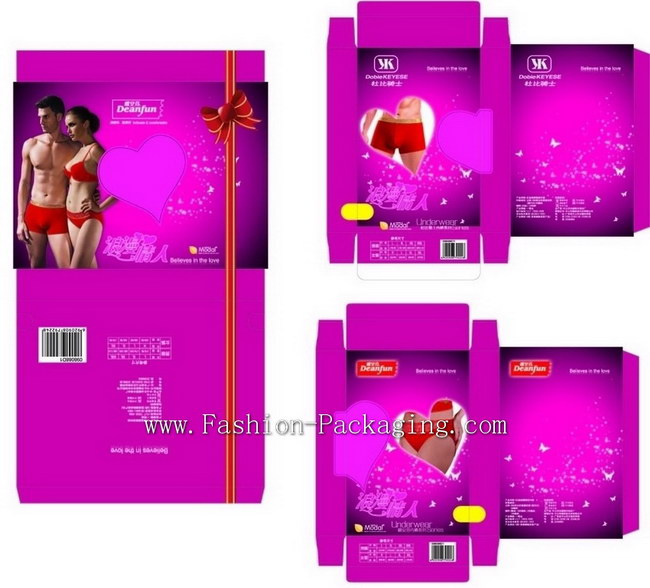 Custom couple lingerie gift box design for Valentine Day