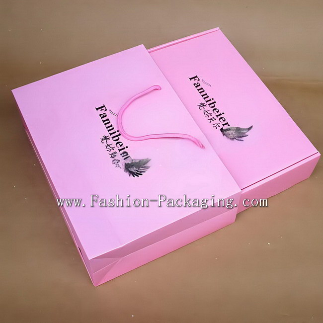 Pink Lingerie Packaging (Match Box with Paper Bag) for reference
