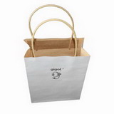 Custom Print High Quality Kraft Paper Shopping Gift Bag