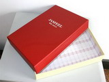 Luxury Red Cardboard Garment Gift Box with Logo for Christmas