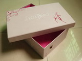 Custom branded Shoe Box with Pink design for women's shoe
