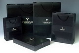 Luxury Black Clothing Packaging with Brand design