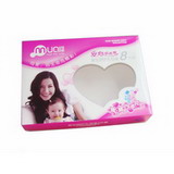 Baby Box PX000192<br>Item:<strong>Paper Box with cute heart window for baby gift set</strong><br>
<br>
This is paper Box.<br>
paper Box Feautres:<br>
1 Materials: 350gsm White paper card/cardboard.according to customers' need<br>
2 Color: CMYK & Pantone color as your artwork<br>
3 Printing: Off...