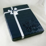 Luxury Apparel Box with UV artwork and ribbon packing