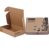 Brown Carrying Box with one color printing for padded/jacket