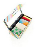 Custom Printed Socks Box for 4 packs Socks
