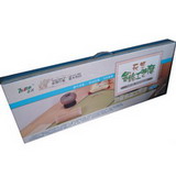 straw mat packaging box with window and handle