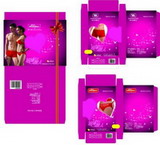 Custom couple lingerie gift box design for Valentine Day