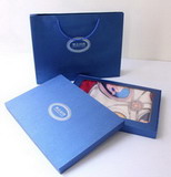Custom Nice Scarf Packaging box with paper shopping bag